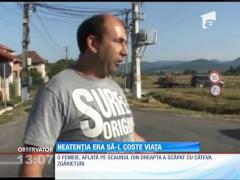 Lovit de tir, dar scăpat cu viață!