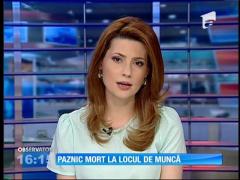 Paznic mort la locul de muncă