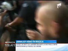 Jurnalişti răniţi la Campionatul Mondial de Fotbal din Brazilia