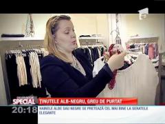 Special! Ţinutele alb-negru, greu de purtat