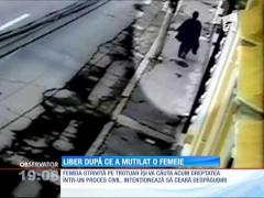 Judecătorii au lăsat liber un şofer care a strivit cu maşina o femeie, pe trotuar!