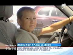 Viorel, băiatul ucis pe şosea când se întorcea de la dializă, a fost condus pe ultimul drum