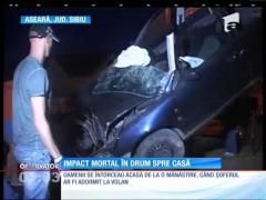 Impact mortal în drum spre casă