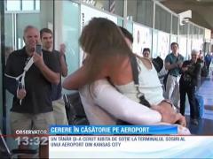 Surpriză de NEUITAT! Cerere în căsătorie pe aeroport
