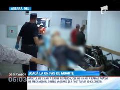 Copii electrocutaţi în gara din Dej