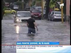 Inundații la... mare! Constanța a fost sub ape!