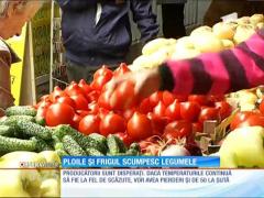 Ploaia şi frigul ne scumpesc legumele