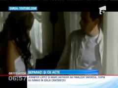 Divorț finalizat pentru Jennifer Lopez și Mark Anthony