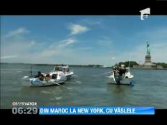 Doi tineri au plecat din Maroc la New York cu vâslele