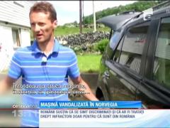 Maşina a doi români, vandalizată în Norvegia