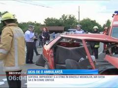 Un bărbat din Mureş a fost ucis de o ambulanţă