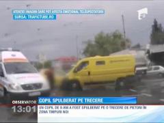 Copil de nouă ani, spulberat pe trecerea de pietoni