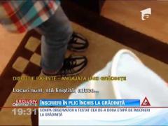 Șpagă pentru înscrierile la grădiniță!