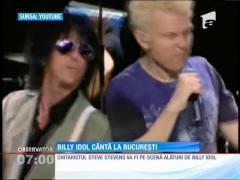 Rebelul Billy Idol e gata pentru întâlnirea cu România