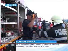 Trei oameni au murit, după o depașire riscantă pe şoseaua care leagă Piteşti de Slatina