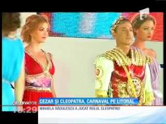 Radu Mazăre şi Mihaela Rădulescu, în rolurile lui Cezar şi al Cleopatrei