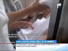 Îmbulzeală pentru şansa unui loc de muncă