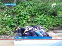 Ultimul pelerinaj! Un călugăr a murit după ce mașina s-a prăvălit într-o râpă
