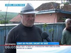 A scăpat cu viață după ce a fost lovit de fulger!