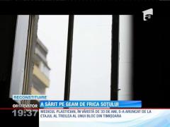 A sărit pe geam de frica soţului amantei lui