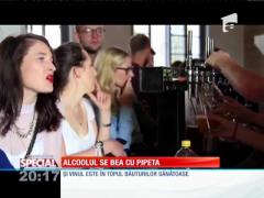 Special! Alcoolul se bea cu pipeta