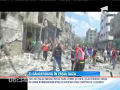 Cea mai sângeroasă zi de la declanşarea ofensivei israeliene în Fâşia Gaza
