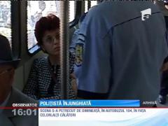 UPDATE / Poliţistă înjunghiată în autobuz