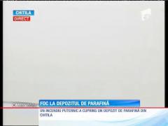 Incendiu la un depozit de parafină din Chitila