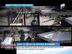 Bătaie cu bâte şi cuţite în Craiova!