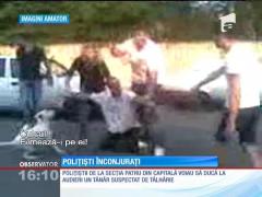 IMAGINI ŞOCANTE! S-a tras cu pistolul pe o stradă din Capitală, ziua în amiaza mare