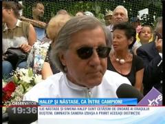 Simona Halep şi Ilie Năstase au jucat tenis într-un meci demonstrativ