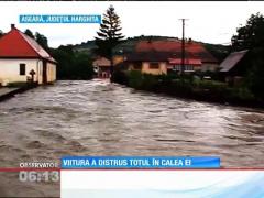 O furtună puternică a făcut ravagii în mai multe comune din  Bistriţa-Năsăud