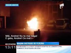 Incendiu în parcarea Autogării din Deva