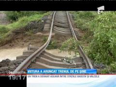 Un tren a deraiat în Argeş