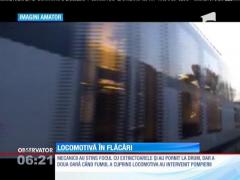 Un Inter-Regio a luat foc  în mers