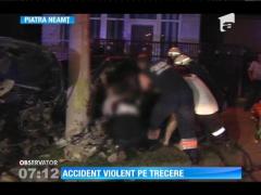 Accident rutier grav pe o şosea din Piatra Neamţ