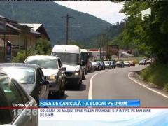 Sufocaţi de căldura din Capitală, bucureştenii au fugit la munte