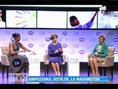 Michelle Obama a găzduit simpozionul soţiilor