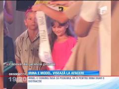 Irina Columbeanu îi calcă pe urme Monicăi. A defilat pe podium cu succes