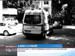 Un băiat adolescent din Botoşani a murit înecat în piscina unui hotel din oraș