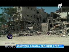 Armistiţiul din Gaza, prelungit cinci zile