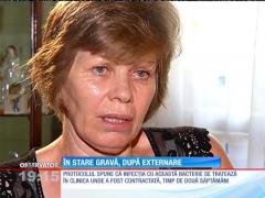 O bătrână a ajuns în stare gravă, după externarea din spital