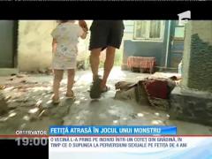 O fetiță de patru ani a fost atrasă în jocul unui monstru