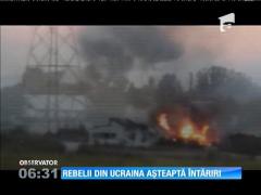 Rebelii din Ucraina așteaptă întăriri