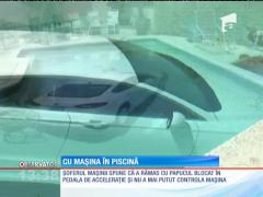 A CĂZUT cu MAŞINA ÎN PISCINĂ! Motivul este HALUCINANT!