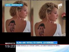 Despărţiţi ori ba? Alina are tatuaj cu chipul lui Borcea