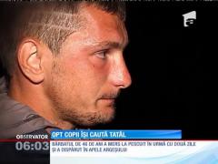 Opt copii îşi caută tatăl pe malul Argeşului