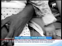 Update! Patru fraţi au fost aruncaţi în stradă de mamă