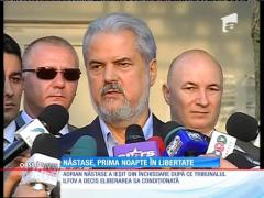 Adrian Năstase, prima noapte în libertate