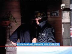 Restaurant exclusivist, ars din cauza unui generator